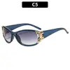 Estilo Europeo y Americano Mariposa de Metal Personalizada Gafas de Sol Modernas Versátiles Moda Retro Ojo de Gato Protección Solar para Vacaciones Gafas de Sol Transfronterizas