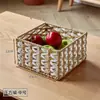 Cesta Tejida a Mano de Hojas de Maíz Estilo Ins con Tapa, Cesta de Almacenamiento Tejida de Paja Estilo Japonés, Cesta de Almacenamiento para Atrezzo de Fotografía