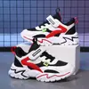 8938 Sapatos Esportivos Infantis Outono Inverno Couro Sapatos Grandes de Algodão Forrados com Lã Infantil Criança Grande Aluno do Ensino Fundamental Tênis de Corrida Casual