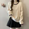 Camiseta Longa de Renda para Mulheres Plus Size que Esconde a Barriga, Novo Estilo Primavera e Outono 2025, Corte Amplo, Emagrecimento, Top Fashion
