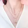 Colar Feminino Curto Multicamadas Transfronteiriço Corrente de Metal para Clavícula Gargantilha Europeia e Americana Atacado de Joias Amazon