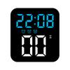 Temporizador Creativo Reloj Digital LED Simple Silencioso Dormitorio Escritorio Reloj Despertador Perezoso Reloj de Salto de Segundo Gh9017