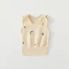 Chaleco para Bebé para Primavera y Otoño, Chaleco de Costilla de Cintura Alta para Proteger la Barriga, Algodón Puro Clase A, Chaleco Unisex Anti-Frío para Bebé Ropa de Dormir