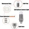 Linterna de Globo LED Superbrillante Colorida Electrochapada Impermeable Luz Decorativa para Cumpleaños Baile Bar Núcleo Flash Roscado