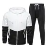 Conjunto Esportivo Masculino Primavera e Outono Novo Estilo Moletom Corrida Casual Roupa Esportiva Conjunto Para Casais Masculino e Feminino Jaqueta Roupas