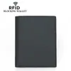Ventas Directas de Fábrica Transfronterizas Billetera de Cuero Genuino para Hombre al por Mayor RFID Vertical Múltiples Ranuras para Tarjetas Monedero Envío Directo