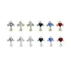 Accesorios Populares Transfronterizos para Uñas DIY: Cruz Chrome Hearts, Pedrería Suelta Brillante 3D, Pedrería Decorativa de Aleación en Forma de Corazón