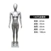 Mannequin feminino customizado multicolorido com pintura brilhante de corpo inteiro para vitrine e adereços de exposição
