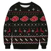 Sudaderas Navideñas para Pareja con Estampado de Vaca, Ropa de Fiesta y Vacaciones Europea y Americana, Tops Unisex Casual Holgados de Cuello Redondo
