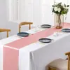 Camino de Mesa de Satén en Stock para Bodas, Nuevo Estilo Chino, Color Sólido, Rojo de Alta Densidad, Decoración de Boda, Lujo Ligero, Estilo Europeo de Gama Alta