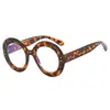 Gafas Negras de Marco Grueso Lisas Anti Luz Azul, Marco Grande Retro para Mujeres con Rostros Redondos, Efecto Adelgazante, Modernos Marcos de Gafas Estilo Perezoso