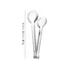 Pinza para alimentos de acero inoxidable, semicírculo, círculo completo, engrosada, resistente a altas temperaturas, antideslizante, pinza para pastel, pinza para barbacoa, charcutería, pinza para freír