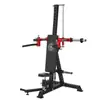 Reyk Fitness Comercial Anti-Mosca Pássaro Banco para Agachamento Supino Ponte de Glúteo Extensão e Flexão Leg Press Supino de Peito Levantamento Terra Puxada para Trás de Pista Dupla