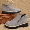 Botas Chelsea Nuevas de Otoño/Invierno para Mujer, Suela Gruesa Mate, Cremallera Lateral, Antideslizantes, Botas Martin, Versátiles, Tacón Grueso, Botas de Mujer, Mayoreo