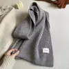 Cachecol estilo coreano, nova moda de inverno, estiloso e versátil, aquecedor de pescoço anti-frio de malha para casais e xale quente