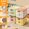 Caja de almacenamiento de escritorio para el hogar, sala de estar, con tapa, gran capacidad, caja de almacenamiento de juguetes, plástico engrosado, a prueba de polvo, caja de almacenamiento de ropa