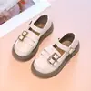 Zapatos Negros de Piel para Niña 2026 Estilo Nuevo Primavera Zapatos de Princesa Estilo Británico para Niña Zapatos Planos para Niños Zapatos de Presentación