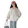 Abrigo de Otoño para Niñas 2026 Nuevo Moda Cardigan Sudadera Infantil para Niñas Mayores, Sudadera con Capucha Casual de Otoño