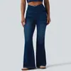Jeans de Micro-Campana Estilo Nuevo 2026 Transfronterizos para Mujer, Adelgazantes y Levanta Glúteos, de Tiro Alto Cruzado, Pantalones de Mezclilla Ajustados