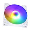 Ventilador de caja de computadora de escritorio con marco de barra reforzada de 12 cm, silencioso, de gran volumen de aire, con colores luminosos RGB.