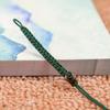 Corda de Lanyard com Nó Plano Trançado Artesanal Fivela de Colar Ajustável com Nó Plano Cordão para Chaveiro de Bolsa Joia com Padrão Nacional