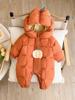 Chaqueta de Plumón para Bebé Ropa de Invierno para Niños y Niñas Ropa para el Cuerpo del Bebé Gruesa Cálida Ropa de Liebre 90 Ropa de Plumón de Pato Blanco para Salir en Invierno