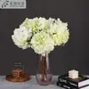 Flor Artificial de Hortensia Griega Sola Decoración de Mesa para Hogar Sala de Estar Flor Artificial Ramo para Fotografía de Bodas