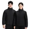 Jaqueta de Inverno Roupas de Algodão Roupas de Trabalho Masculino Plus Acolchoado Roupas de Algodão Roupa de Trabalho para Escritório Aquecida Canteiro de Obras Oficina Roupas de Proteção para Trabalhadores