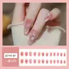 Manicure Camélia Pérola Transfronteiriça Rosa Aurora Diamante Incrustado Unhas Usáveis High-End Clareamento Unhas Postiças