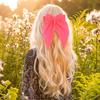 Pinza de pelo de clip de resorte de cinta de lazo fluorescente de moda pinza de pelo de color sólido pinza superior linda accesorios para el cabello de venta caliente transfronteriza tocado al por mayor