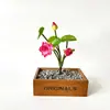 Flor de Loto Artificial Individual en Stock para Decoración de Estanques de Jardín, Materiales de Jardinería, Fondo de Foto DIY, Arreglo de Pared, Flor Artificial