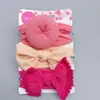 Accesorios para el cabello para niños europeos y americanos tres piezas dona lazo banda de nailon para el cabello diadema bohemia para bebé tres piezas