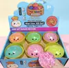 Bestseller transfronterizo Halloween gelatina de frutas squishy, juguete antiestrés de rebote lento, bolsa con cara sonriente de cuentas pop squishy con purpurina