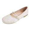 Zapatos Mary Jane de Estilo Chino Estilo Nacional Primavera 2025 Noche Estilo Gentil con Falda Francés Hermosos Zapatos Individuales de Boca Baja para Mujer