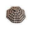 Boina a cuadros retro de estilo coreano para mujer, combina con todo, para otoño e invierno, estilo japonés, sombrero de pintor Beilei artístico británico.