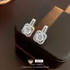 Pendientes Vintage de Segunda Mano con Circonita y Perla Lujo Accesible Exquisitos Pendientes de Gama Alta Diseño de Pendientes de Nicho Venta al por Mayor