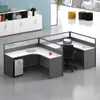 Juego de Escritorio y Silla para Empleado, Estación de Trabajo Financiera, Escritorio Comercial para una Persona con Cajón, Modelo de Escritorio