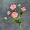 6 peônias artificiais para decoração de casa e hotel, arranjo de cena de casamento, flores artificiais feitas à mão, itens decorativos transfronteiriços atacado