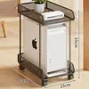 Soporte para Host de Computadora con Ruedas para Estación de Trabajo de Escritorio en Casa, Base Móvil para Chasis, Bandeja Organizadora