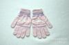 Guantes de Punto Gruesos Forrados de Polar Cálidos de Invierno para Adultos con Patrón de Copo de Nieve, Alce y Árbol de Navidad, Guantes de Lana
