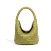 Etiqueta com Logo Personalizado de Fábrica Bolsa Saco Tecido Espinha de Peixe Ombro Único Transversal Bolsa Feminina Verão Nova Bolsa de Mão Tendência