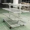 Ropa Doble Cara Tela Suelta Estante Suelto para Coche Fábrica de Ropa Tela de Malla Carro de Rotación Estante para Piezas Cortadas Carrito Estante de Exhibición de Producto Terminado