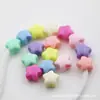 Cuentas de Estrella de Cinco Puntas de Agujero Grande de 14 mm Cuentas Sueltas de Acrílico Materiales para Manualidades Hechas a Mano Accesorios para Ropa y Zapatos