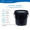 Fábrica de origem balde de tinta PP1L-10L preto 5kg balde de tinta para massa de modelar balde químico balde de embalagem plástica para alimentos