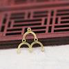 Pingente curvo banhado a ouro Yiwu Gold Ray faça você mesmo com borla pequena para testa e cabeça B247
