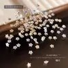 Mini Estrella Explosiva Zircón Diamante Accesorios para Uñas Arte de Uñas Champagne Blanco Forma Especial Fondo Plano Uñas Portátiles Decoraciones al por Mayor