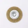 Roda de Arame Kongping Escova de Arame de Aço Inoxidável Remoção de Ferrugem em Madeira e Metal Polimento Desbaste Máquina de Roda de Arame Escova Paralela Atacado