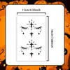 Tatuajes Temporales Cruzados de Halloween Transfronterizos Estilo Oscuro Manchados de Sangre Impermeables Accesorios de Maquillaje de Fiesta de Terror Atmósfera Realista