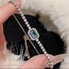 Pulsera de Lazo de Circonita de Lujo Ligero Estilo Coreano Exquisita Lujo Moda Pulsera Versátil Joyería de Nicho Simple al Por Mayor