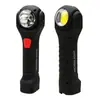 Luz de Trabalho Magnética Forte COB, Cabeça Redonda Lâmpada Dupla Lanterna de Alto Brilho para Exterior, Reparo de Carro ao Ar Livre, Luz de Emergência Doméstica LED Recarregável